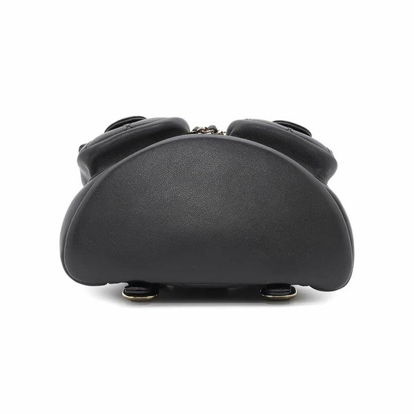 シャネル リュック マトラッセ ココマーク スモール ラムスキン AS3787 CHANEL バックパック 黒