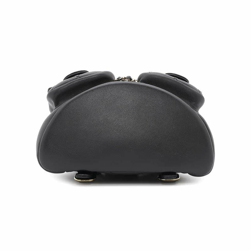 シャネル リュック マトラッセ ココマーク スモール ラムスキン AS3787 CHANEL バックパック 黒