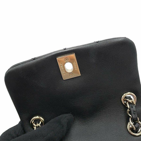 シャネル リュック マトラッセ ココマーク スモール ラムスキン AS3787 CHANEL バックパック 黒