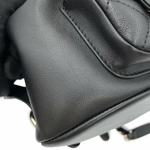 シャネル リュック マトラッセ ココマーク スモール ラムスキン AS3787 CHANEL バックパック 黒