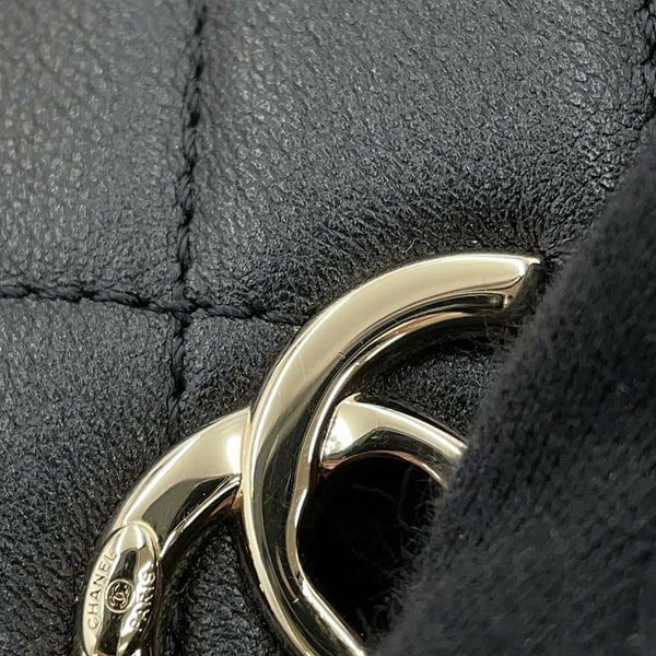 シャネル リュック マトラッセ ココマーク スモール ラムスキン AS3787 CHANEL バックパック 黒