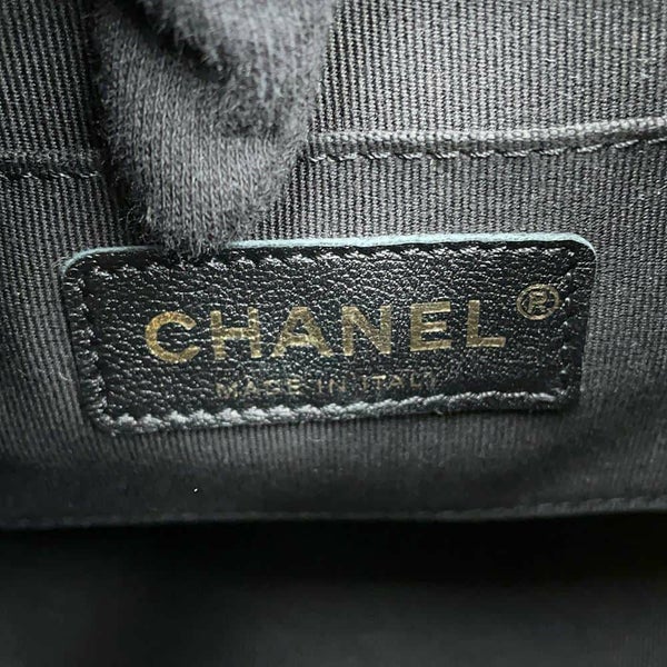 シャネル リュック マトラッセ ココマーク スモール ラムスキン AS3787 CHANEL バックパック 黒