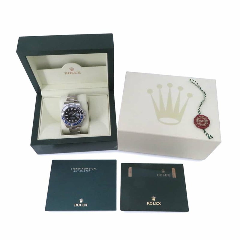 ロレックス GMTマスター2 デイト ランダムシリアル ルーレット 116710BLNR ROLEX 腕時計 黒文字盤