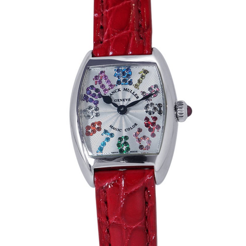 フランクミュラー トノーカーベックス マジックカラー 2252QZ MAG COL FRANCK MULLER 腕時計 シルバー文字盤