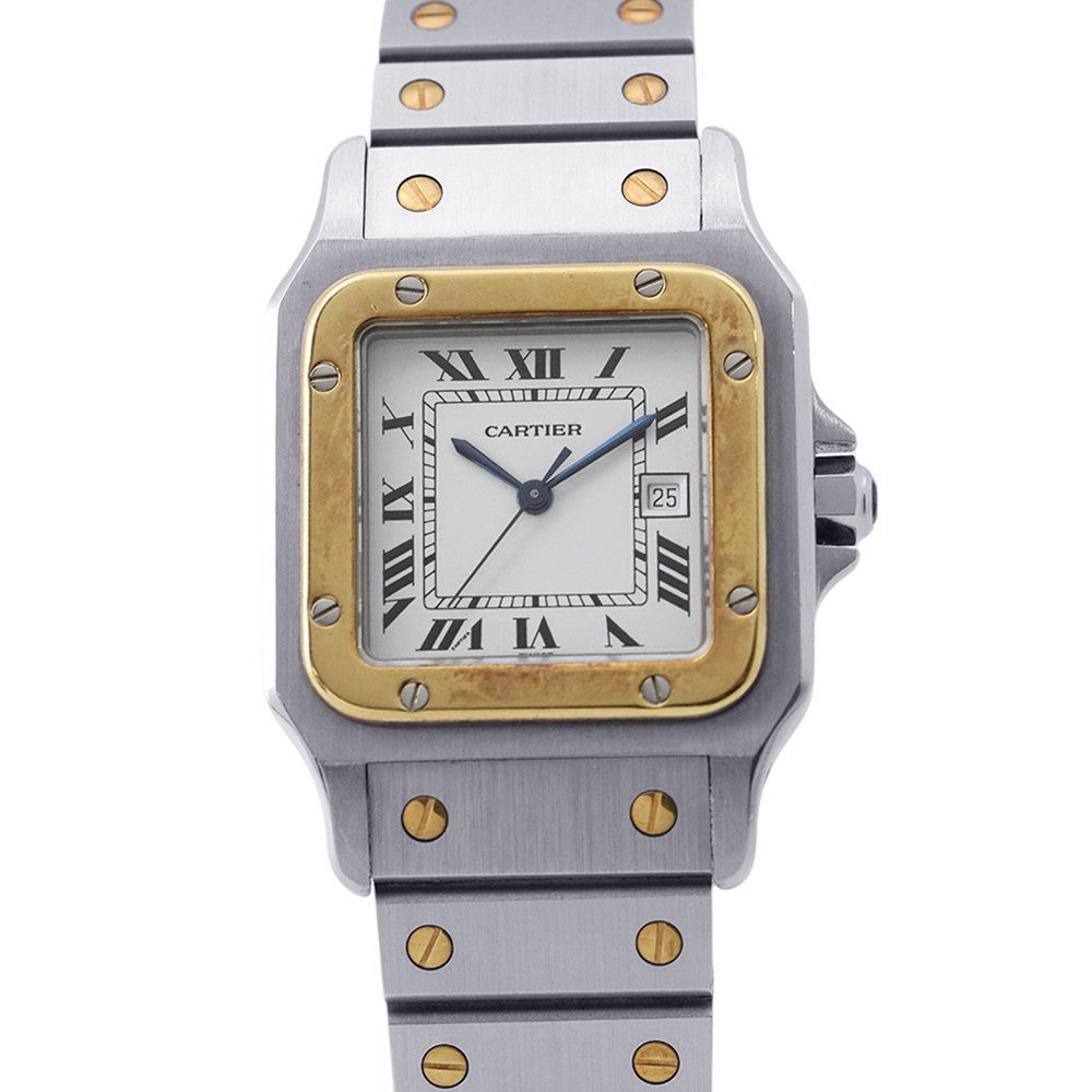 カルティエ サントスガルベ LM 81036283 Cartier 腕時計 白文字盤