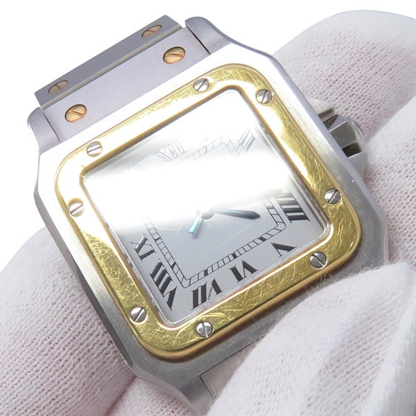 カルティエ サントスガルベ LM 81036283 Cartier 腕時計 白文字盤