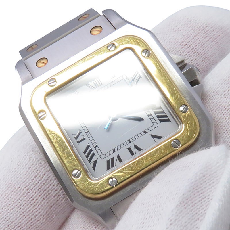 カルティエ サントスガルベ LM 81036283 Cartier 腕時計 白文字盤