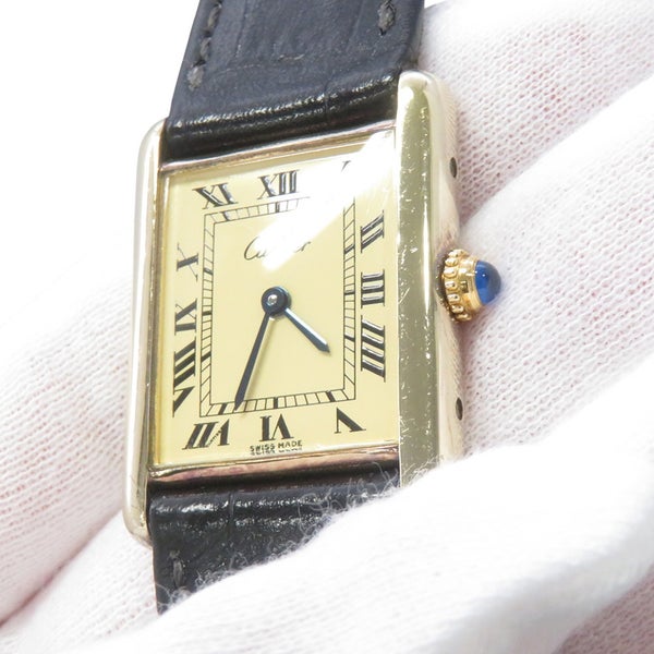 カルティエ マストタンク LM 366001 Cartier 腕時計 アイボリー文字盤 ヴィンテージ