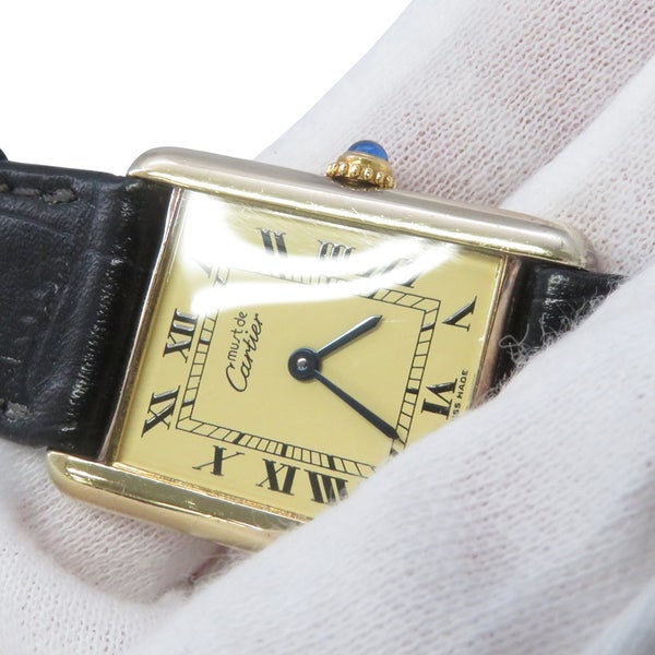 カルティエ マストタンク LM 366001 Cartier 腕時計 アイボリー文字盤 ヴィンテージ