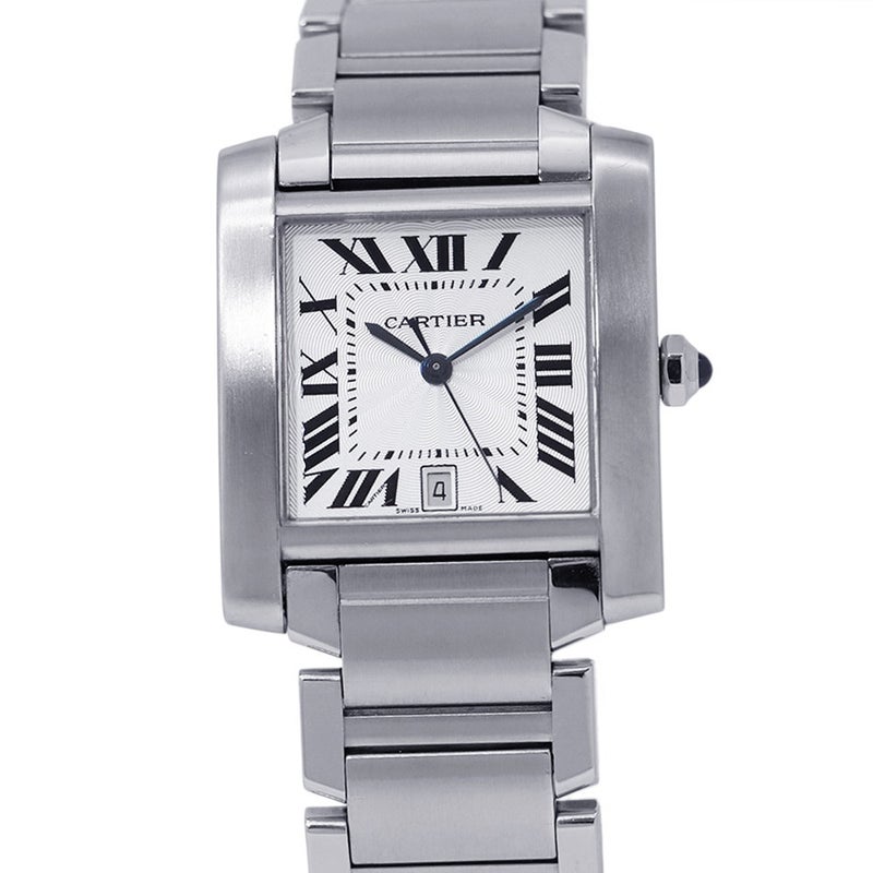 カルティエ タンクフランセーズ LM W51002Q3 Cartier 腕時計 シルバー文字盤