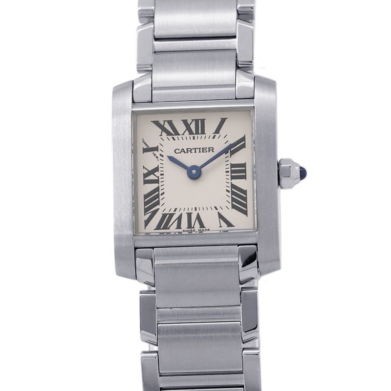 カルティエ タンク フランセーズ SM W51008Q3 Cartier 腕時計 レディース シルバー文字盤 クォーツ