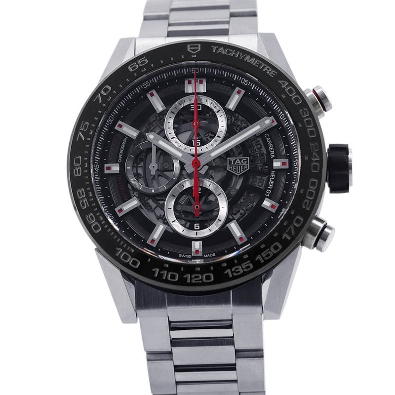 タグホイヤー カレラ キャリバー ホイヤー01 クロノグラフ CAR2A1W.BA0703 TAG Heuer 腕時計　黒文字盤