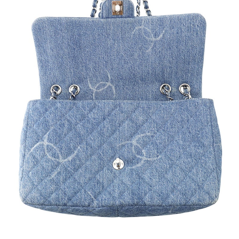 シャネル チェーンショルダーバッグ ココマーク マトラッセ デニム CHANEL バッグ