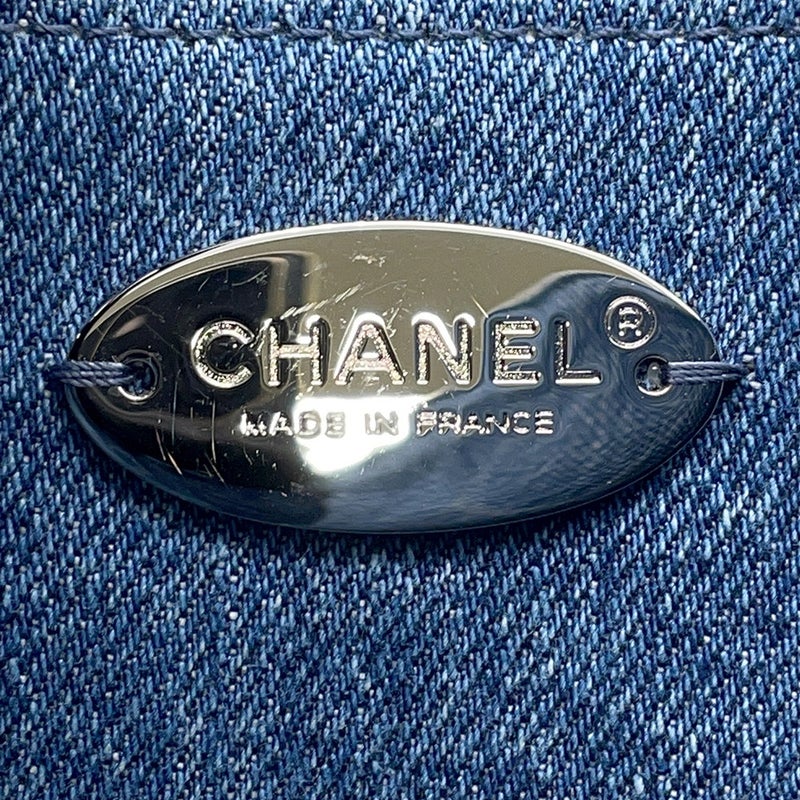 シャネル チェーンショルダーバッグ ココマーク マトラッセ デニム CHANEL バッグ
