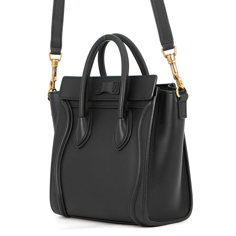 セリーヌ ハンドバッグ ラゲージ ナノショッパー 189243 CELINE バッグ 2wayショルダーバッグ 黒