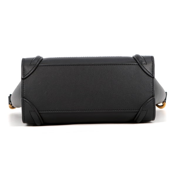 セリーヌ ハンドバッグ ラゲージ ナノショッパー 189243 CELINE バッグ 2wayショルダーバッグ 黒