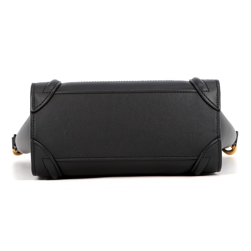 セリーヌ ハンドバッグ ラゲージ ナノショッパー 189243 CELINE バッグ 2wayショルダーバッグ 黒