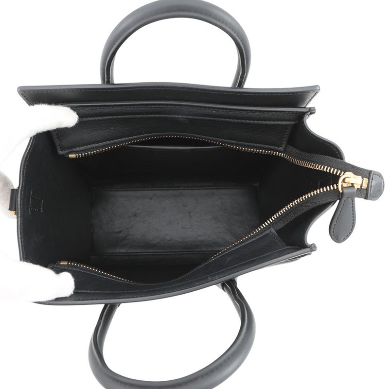 セリーヌ ハンドバッグ ラゲージ ナノショッパー 189243 CELINE バッグ 2wayショルダーバッグ 黒