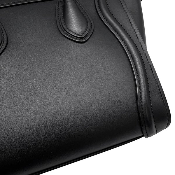 セリーヌ ハンドバッグ ラゲージ ナノショッパー 189243 CELINE バッグ 2wayショルダーバッグ 黒