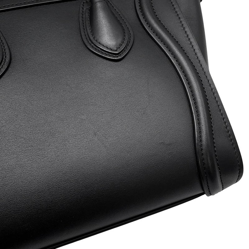 セリーヌ ハンドバッグ ラゲージ ナノショッパー 189243 CELINE バッグ 2wayショルダーバッグ 黒