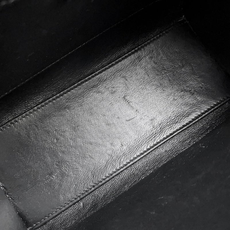 セリーヌ ハンドバッグ ラゲージ ナノショッパー 189243 CELINE バッグ 2wayショルダーバッグ 黒