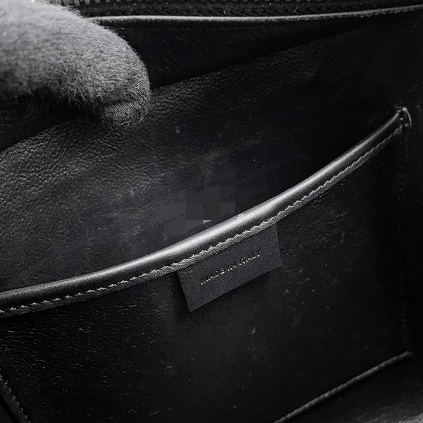 セリーヌ ハンドバッグ ラゲージ ナノショッパー 189243 CELINE バッグ 2wayショルダーバッグ 黒