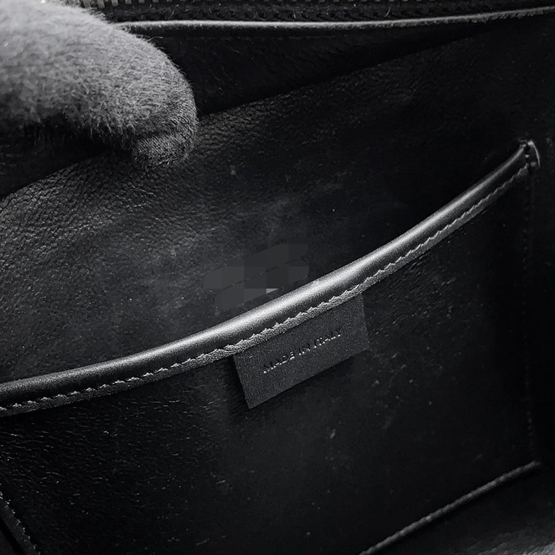 セリーヌ ハンドバッグ ラゲージ ナノショッパー 189243 CELINE バッグ 2wayショルダーバッグ 黒