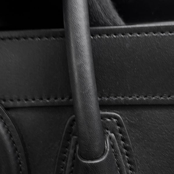 セリーヌ ハンドバッグ ラゲージ ナノショッパー 189243 CELINE バッグ 2wayショルダーバッグ 黒