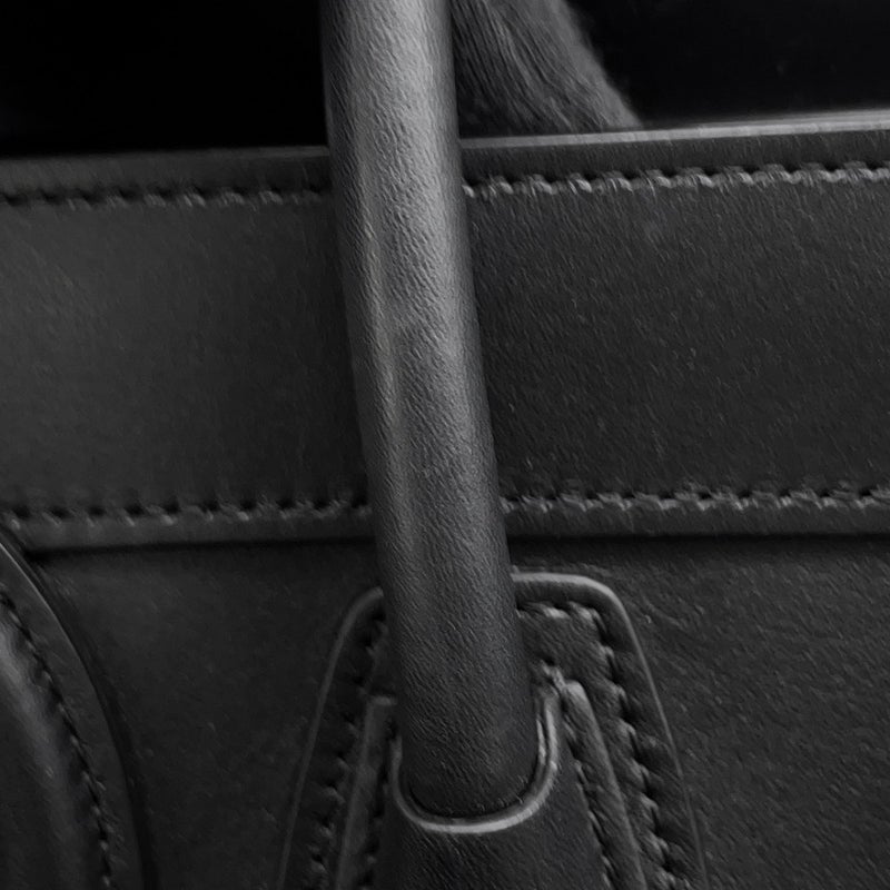 セリーヌ ハンドバッグ ラゲージ ナノショッパー 189243 CELINE バッグ 2wayショルダーバッグ 黒