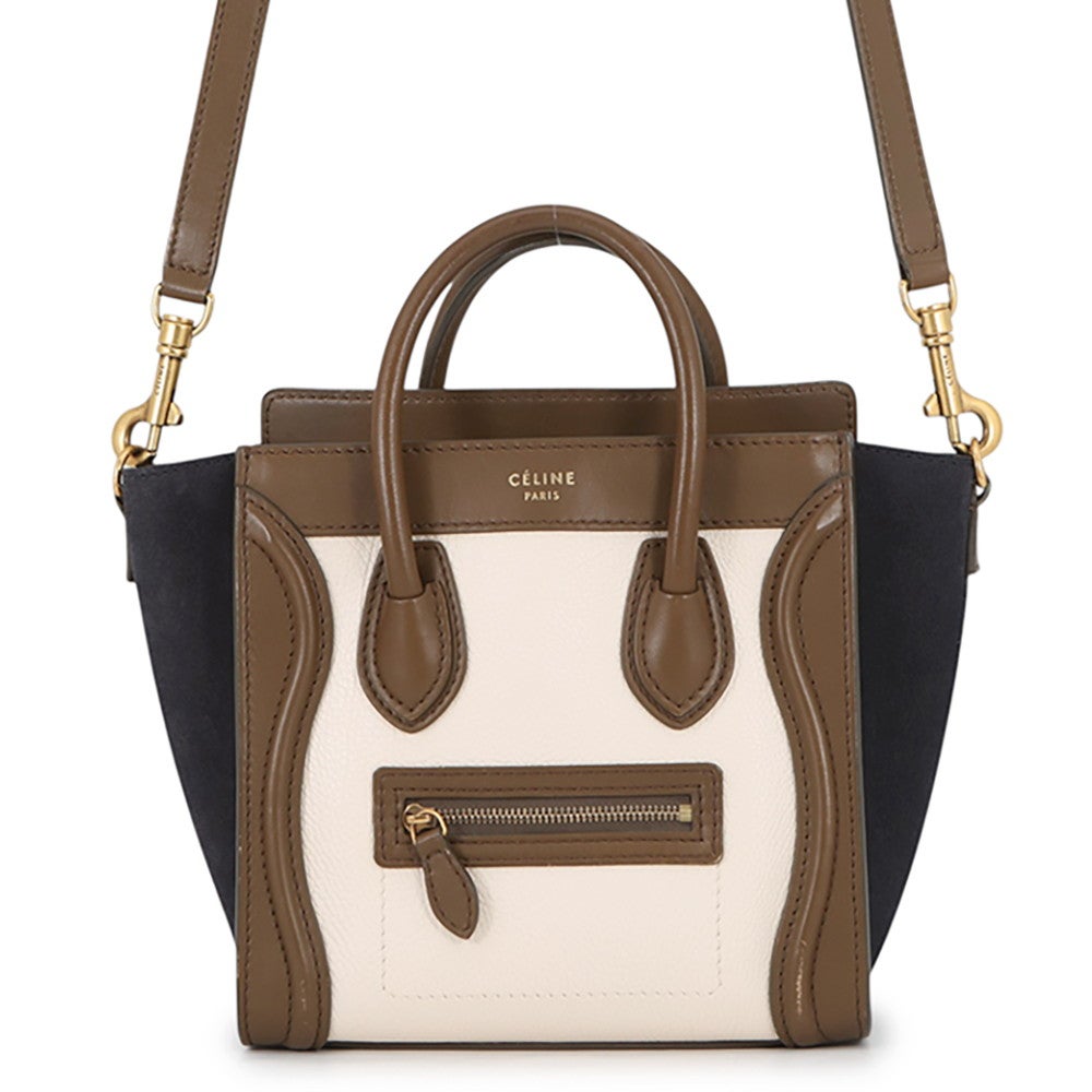 最終セール！！ セリーヌハンドバック！ セリーヌ ハンドバッグ ラゲージ ナノショッパー 168243 CELINE バッグ