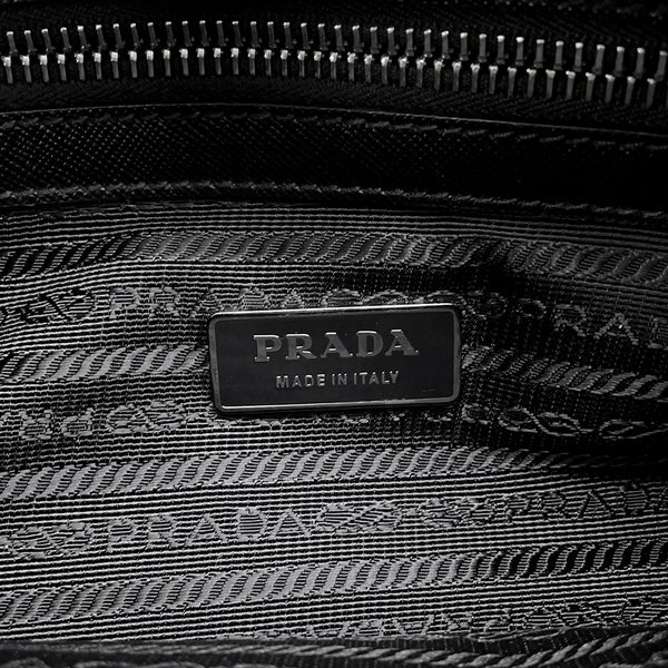プラダ ショルダーバッグ キマイラ トライアングルロゴ ナイロン メタル PRADA バッグ 黒