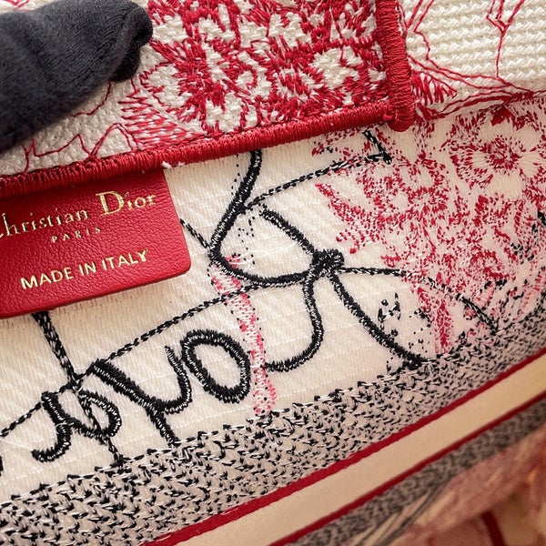 クリスチャン・ディオール トートバッグ ブックトート 地図 ハート ミディアム キャンバス Christian Dior バッグ