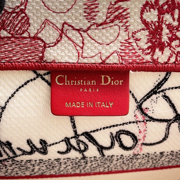 クリスチャン・ディオール トートバッグ ブックトート 地図 ハート ミディアム キャンバス Christian Dior バッグ
