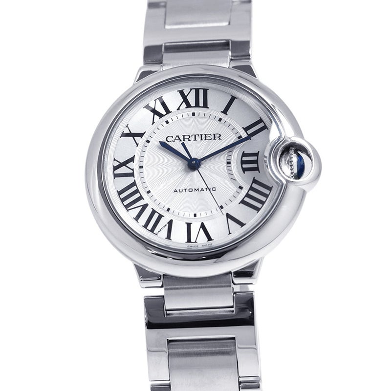 カルティエ バロンブルー ドゥ カルティエ MM W6920046 Cartier 腕時計 シルバー文字盤