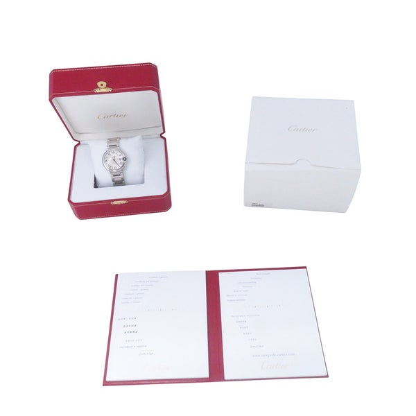カルティエ バロンブルー ドゥ カルティエ MM W6920046 Cartier 腕時計 シルバー文字盤