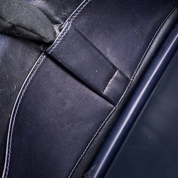 エルメス ショルダーバッグ リング バッグ ネイビー/ゴールド金具 ボックスカーフ 〇R刻印 HERMES バッグ