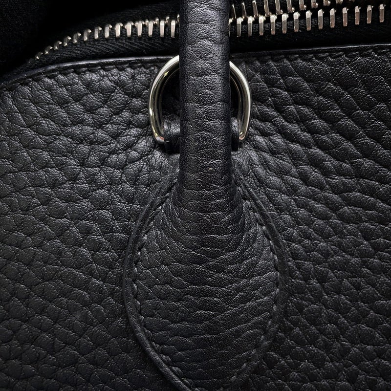 エルメス ハンドバッグ ボリード31 ブラック/シルバー金具 フィヨルド □L刻印 ２wayショルダー 黒