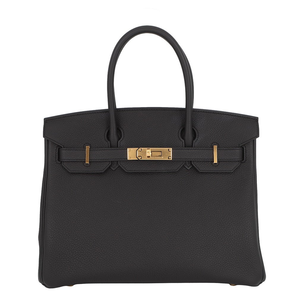 エルメス バーキン30 ブラック/ゴールド金具 トゴ K刻印 HERMES Birkin