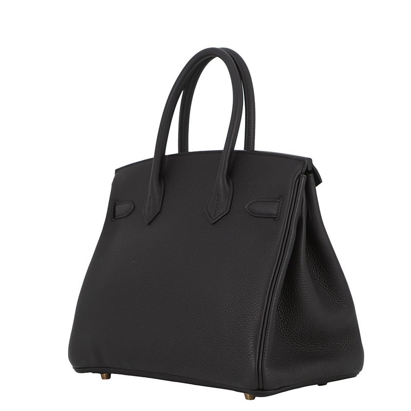 エルメス バーキン30 ブラック/ゴールド金具 トゴ K刻印 HERMES Birkin ハンドバッグ 黒