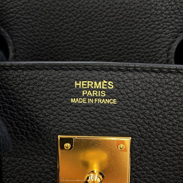 エルメス バーキン30 ブラック/ゴールド金具 トゴ K刻印 HERMES Birkin ハンドバッグ 黒