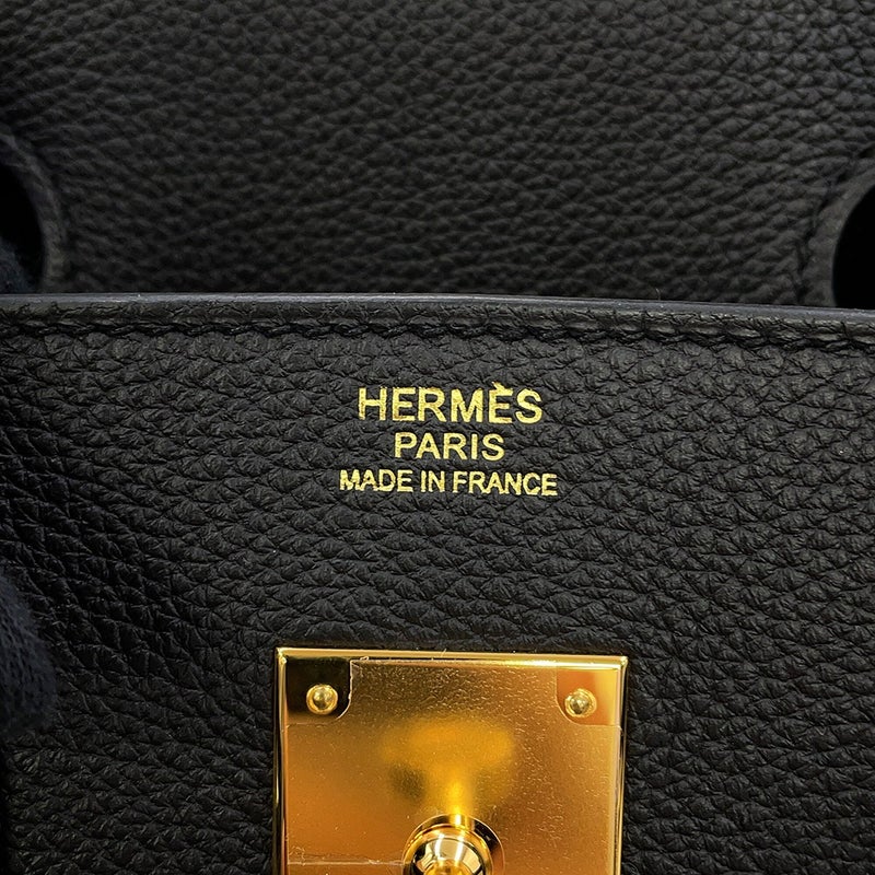 エルメス バーキン30 ブラック/ゴールド金具 トゴ K刻印 HERMES Birkin ハンドバッグ 黒