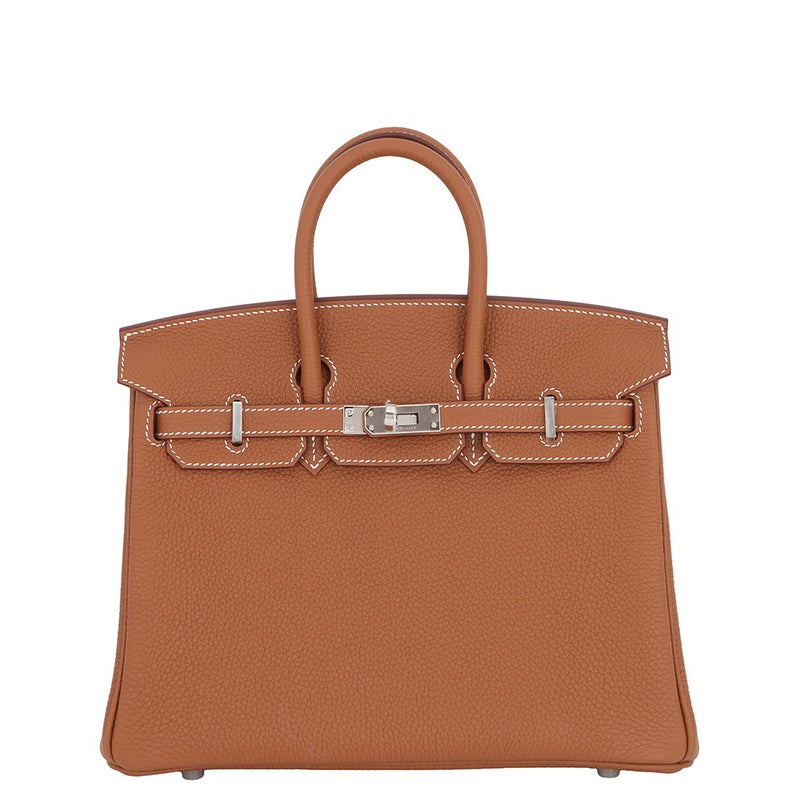 エルメス バーキン25 ゴールド/シルバー金具 トゴ G刻印 HERMES Birkin ハンドバッグ