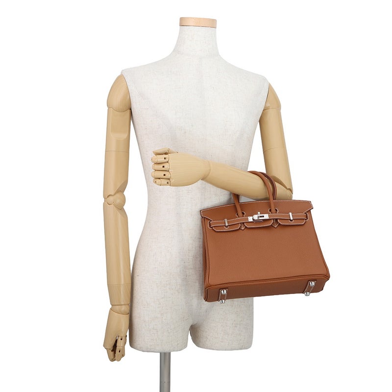 エルメス バーキン25 ゴールド/シルバー金具 トゴ G刻印 HERMES Birkin ハンドバッグ
