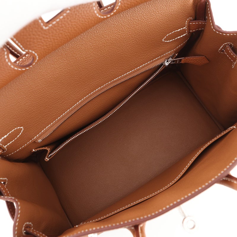 エルメス バーキン25 ゴールド/シルバー金具 トゴ G刻印 HERMES Birkin ハンドバッグ