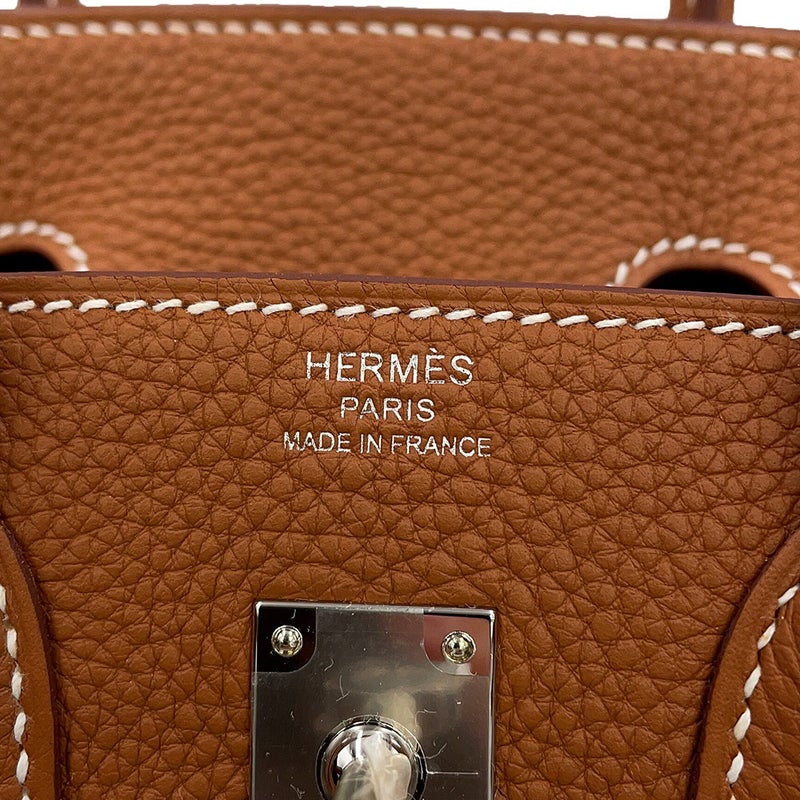 エルメス バーキン25 ゴールド/シルバー金具 トゴ G刻印 HERMES Birkin ハンドバッグ