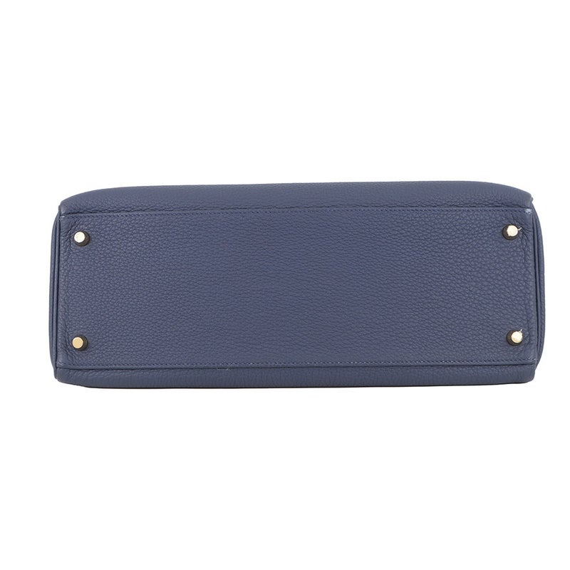 エルメス ハンドバッグ ケリー35 内縫い ブルーネイビー/ゴールド金具 トゴ B刻印 HERMES Kelly 2wayバッグ