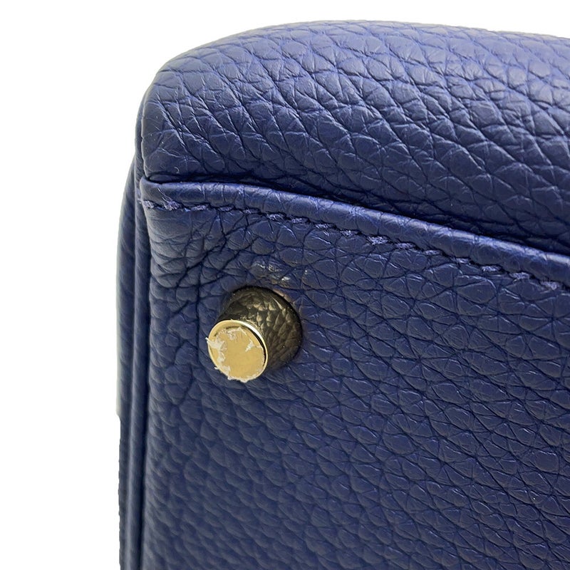 エルメス ハンドバッグ ケリー35 内縫い ブルーネイビー/ゴールド金具 トゴ B刻印 HERMES Kelly 2wayバッグ