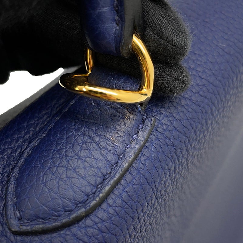 エルメス ハンドバッグ ケリー35 内縫い ブルーネイビー/ゴールド金具 トゴ B刻印 HERMES Kelly 2wayバッグ