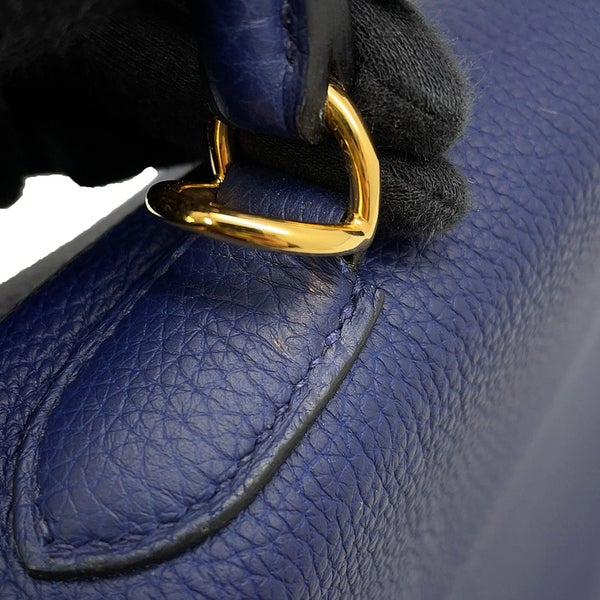 エルメス ハンドバッグ ケリー35 内縫い ブルーネイビー/ゴールド金具 トゴ B刻印 HERMES Kelly 2wayバッグ