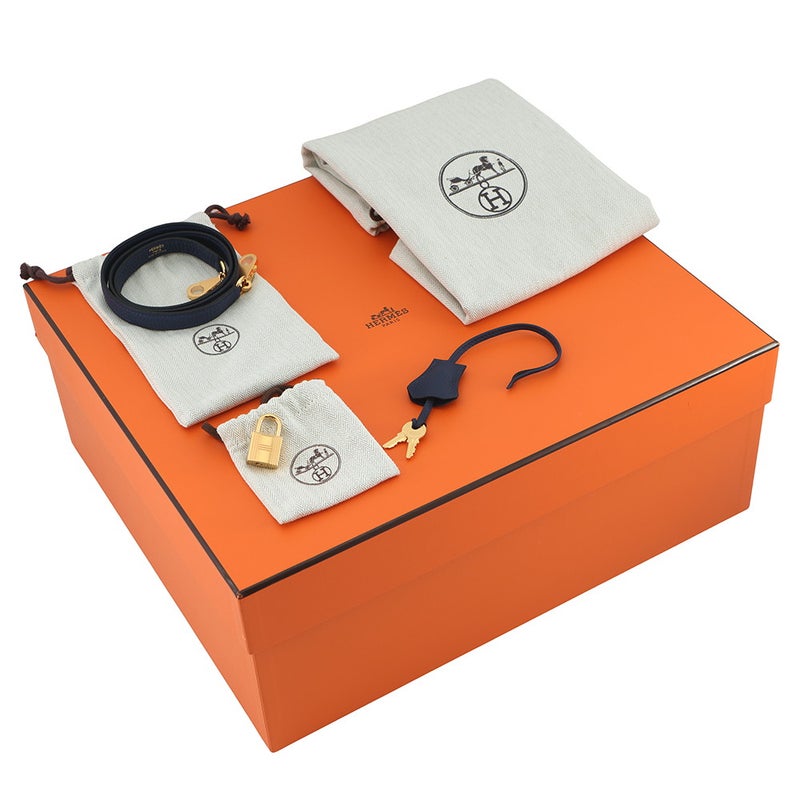 エルメス ハンドバッグ ケリー35 内縫い ブルーネイビー/ゴールド金具 トゴ B刻印 HERMES Kelly 2wayバッグ